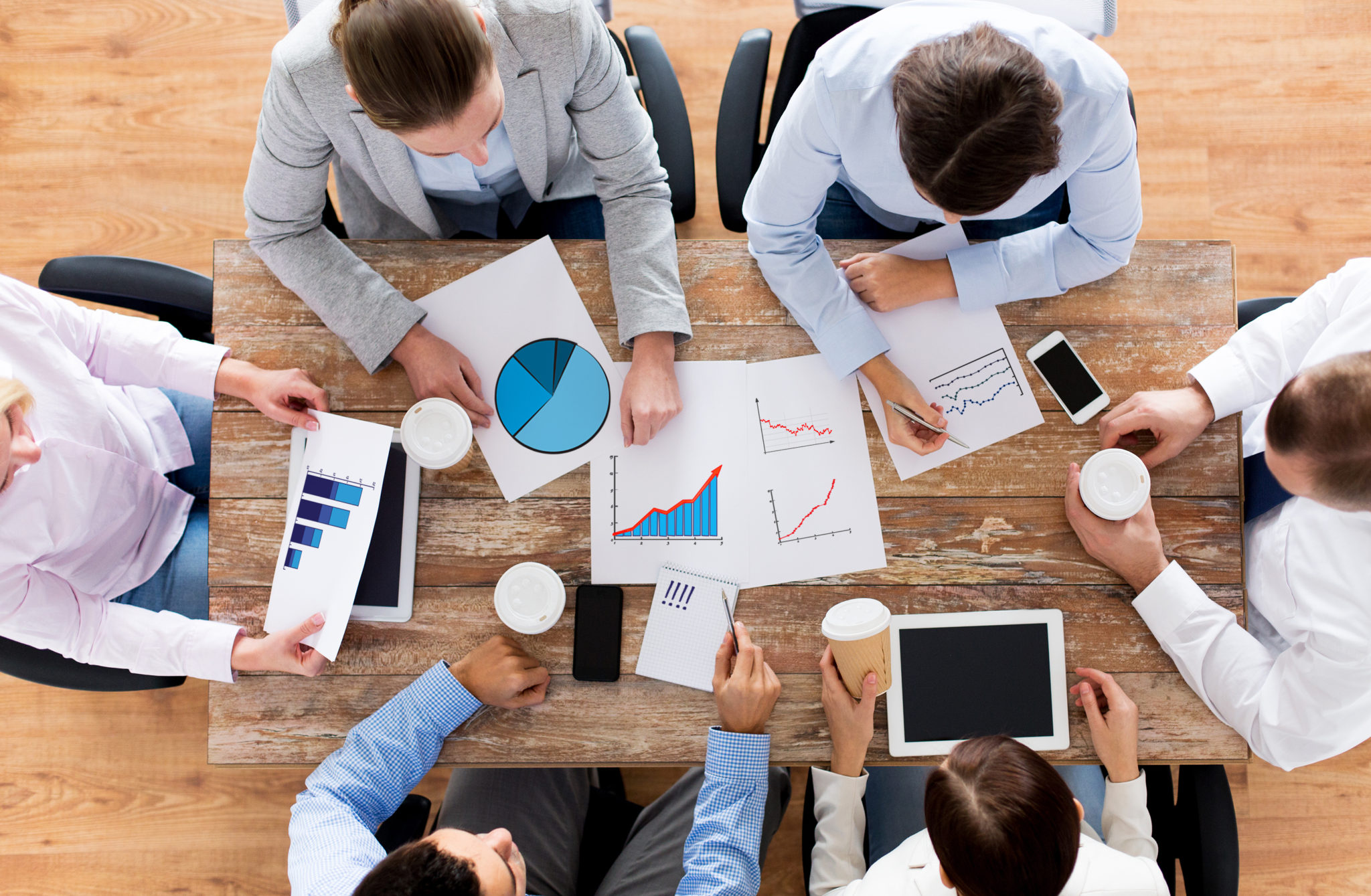 Business people at table